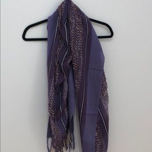 Purple and gold scarf